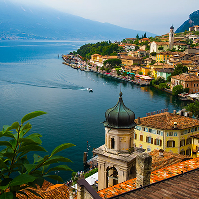 Limone del Garda village in Lake Garda
